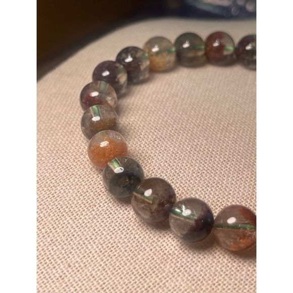 High Quality FOUR Season Garden Quartz Gemstone Crystal Bracelet 9mm 1A - Picture 4 of 6